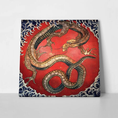 Πίνακας σε καμβά HOKUSAI - DRAGON - Hokusai Katsushika Sticky 1