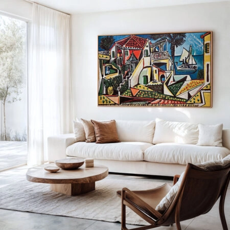 Πινακας σε καμβά PICASSO - MEDITERRANEAN LANDSCAPE - Pablo Picasso Sticky 4