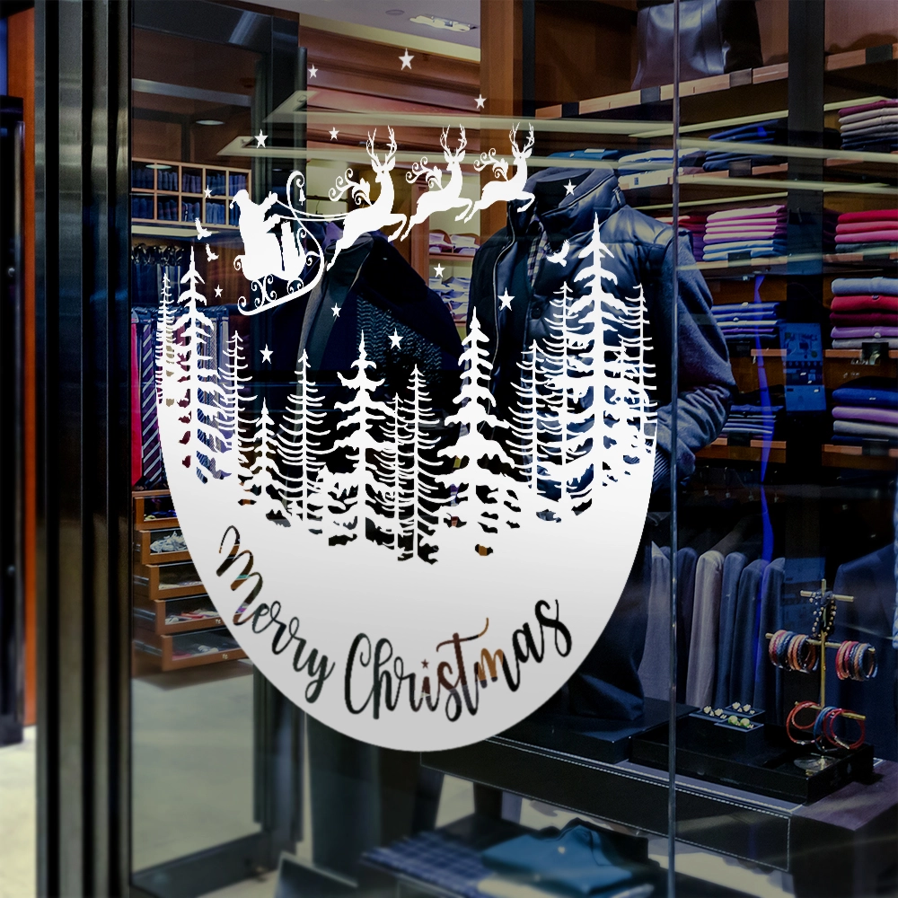Χριστουγεννιάτικο αυτοκόλλητο MERRY CHRISTMAS SANTA