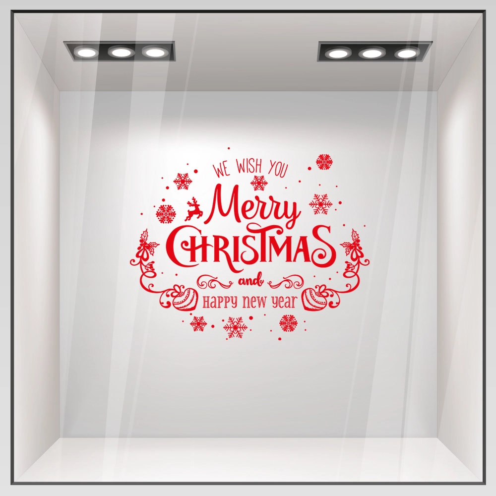 Χριστουγεννιάτικο αυτοκόλλητο MERRY CHRISTMAS WISH