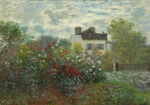 Πινακας σε καμβά MONET - THE ARTIST'S GARDEN IN ARGENTEUIL