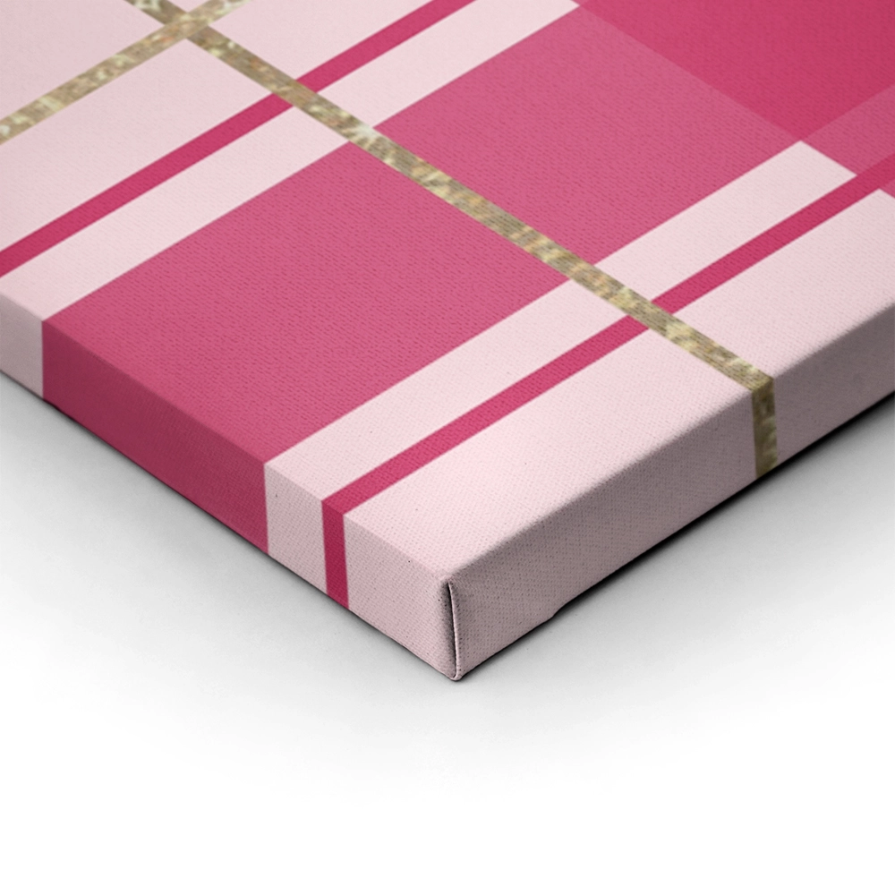 Πινακας σε καμβά PINK CHRISTMAS GIFT PAPER