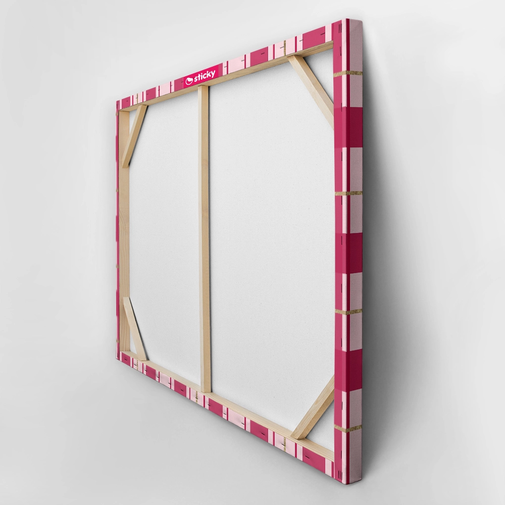 Πινακας σε καμβά PINK CHRISTMAS GIFT PAPER