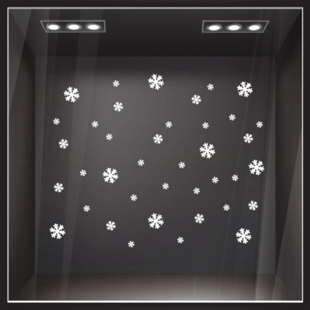Χριστουγεννιάτικο αυτοκόλλητο SNOWFLAKES 1