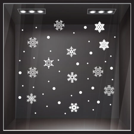 Χριστουγεννιάτικο αυτοκόλλητο SNOWFLAKES 2