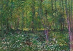 Πινακας σε καμβά VAN GOGH - TREES AND UNDERGROWTH