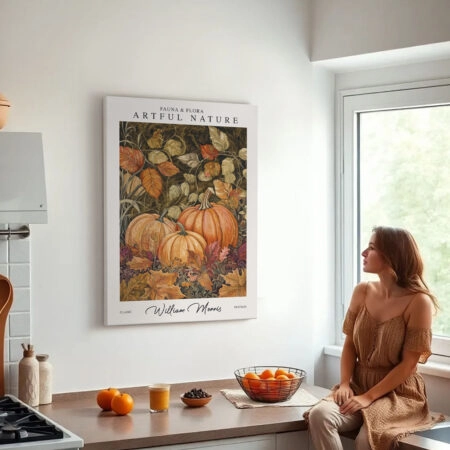 Πινακας σε καμβά WILLIAM MORRIS - PUMPKINS AUTUMN