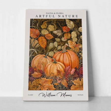 Πινακας σε καμβά WILLIAM MORRIS - PUMPKINS AUTUMN - Αλλοι ζωγραφοι Sticky 1