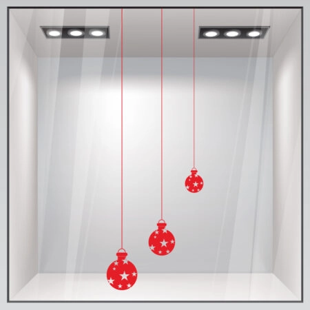 Χριστουγεννιάτικο αυτοκόλλητο XMAS BALLS 2