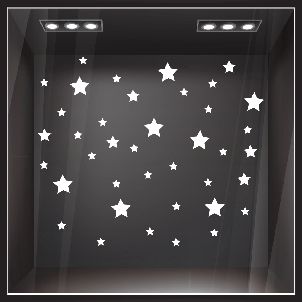 Χριστουγεννιάτικο αυτοκόλλητο XMAS STARS