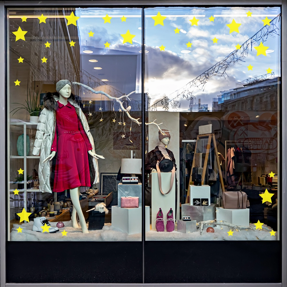 Χριστουγεννιάτικο αυτοκόλλητο XMAS STARS