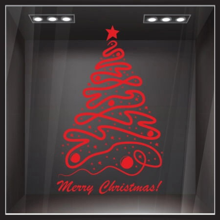 Χριστουγεννιάτικο αυτοκόλλητο XMAS TREE 2
