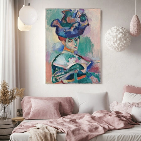 Πινακας σε καμβά MATISSE - WOMAN WITH A HAT
