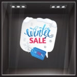Αυτοκoλλητο Εκπτωσεων WINTER SALE BUBBLE TAG
