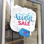 Αυτοκoλλητο Εκπτωσεων WINTER SALE BUBBLE TAG