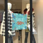 Αυτοκoλλητο Εκπτωσεων WINTER SALE CYAN