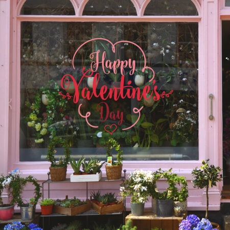 Αυτοκoλλητο Βιτρίνας HAPPY VALENTINES DAY 2 - Αγίου Βαλεντίνου Sticky 1