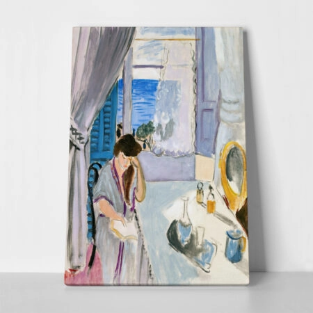 Πινακας σε καμβά MATISSE - WOMAN READING AT A DRESSING TABLE - Henri Matisse Sticky 1