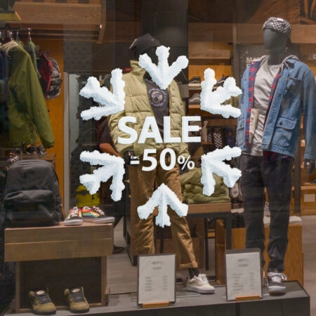 Αυτοκoλλητο Εκπτωσεων SNOW SALE - Αυτοκόλλητα εκπτώσεων Sticky 1