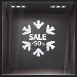 Αυτοκoλλητο Εκπτωσεων SNOW SALE