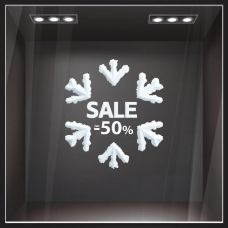 Αυτοκoλλητο Εκπτωσεων SNOW SALE