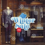 Αυτοκoλλητο Εκπτωσεων WINTER SALE SHOPPING