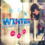 Αυτοκoλλητο Εκπτωσεων WINTER SEASON SALE