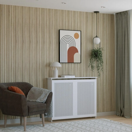 Διακοσμητικό MDF panel τοίχου με 3D πηχακια SONOMA OAK WAVE ST πλατος 11.9cm x υψος 2.75m - Πανελ τοίχου με 3D πηχάκια