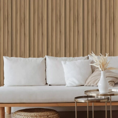 Διακοσμητικό MDF panel τοίχου με 3D πηχακια PECAN 808090 WAVE ST πλατος 11.9cm x υψος 2.75m - Πανελ τοίχου με 3D πηχάκια