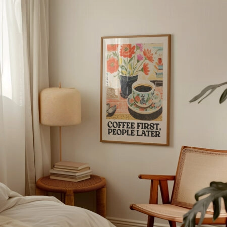 Πόστερ COFFEΕ FIRST PEOPLE LATER - Botanical - Λουλούδια