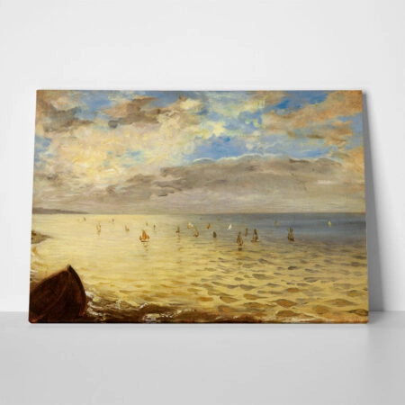 Πινακας σε καμβά DELACROIX - LA MER VUE DES HAUTEURS DE DIEPPE - Eugene Delacroix Sticky 1