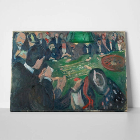 Πινακας σε καμβά EDVARD MUNCH - AT THE ROULETTE TABLE IN MONTE CARLO - Edvard Munch Sticky 1