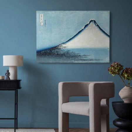 Πινακας σε καμβά HOKUSAI - THE BLUE FUJI - Hokusai Katsushika