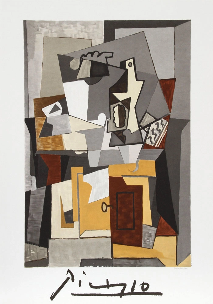 Πόστερ PICASSO - NATURE MORTE A LA PORTE ET A LA CLEF