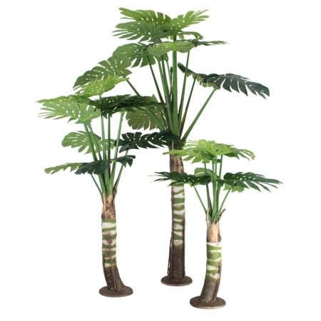 MONSTERA SET 20090 - Τεχνητό Διακοσμητικό Σετ Φυτών Μονστέρα A:Υ300cm B:Υ200cm C:Υ150cm - Τεχνητες Μονστερες και Φιλοδεντρα