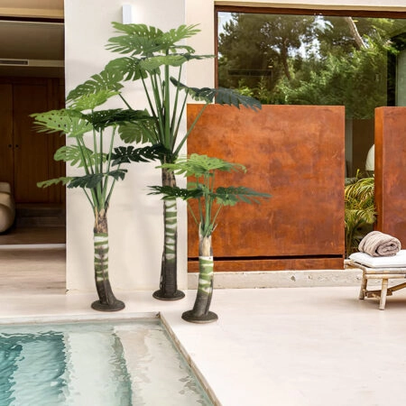 MONSTERA SET 20090 - Τεχνητό Διακοσμητικό Σετ Φυτών Μονστέρα A:Υ300cm B:Υ200cm C:Υ150cm - Τεχνητες Μονστερες και Φιλοδεντρα Sticky 2