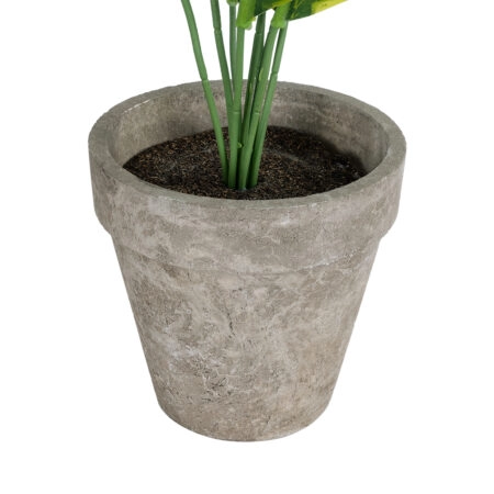 YELLOW HOSTA PLANT 20899 Τεχνητό Διακοσμητικό Φυτό Κίτρινη Χόστα Φ45 x Υ40cm - Τροπικα και Ιδιαιτερα Τεχνητα φυτα Sticky 2