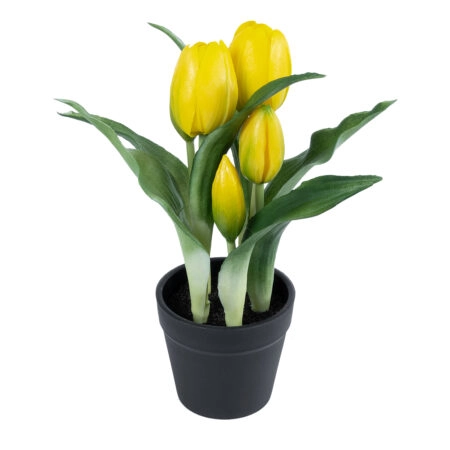 YELLOW TULIP 21093 Διακοσμητικό Φυτό Κίτρινη Τουλίπα Υ23cm - Μικρα Φυτά και Παχύφυτα