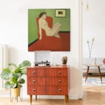 Πίνακας σε καμβά FELIX VALLOTTON - FEMME NUE ASSISE DANS UN FAUTEUIL