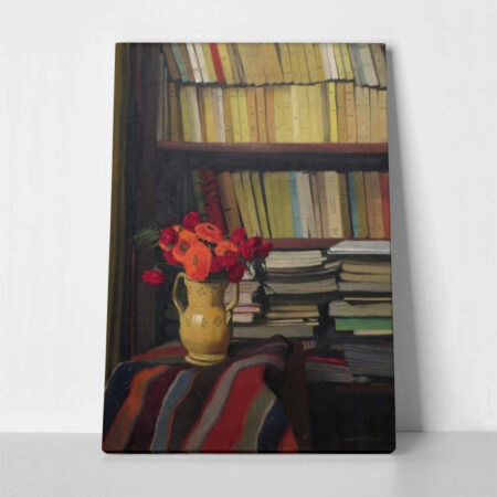 Πινακας σε καμβά FELIX VALLOTTON - LA BIBLIOTHEQUE - Felix Vallotton Sticky 1
