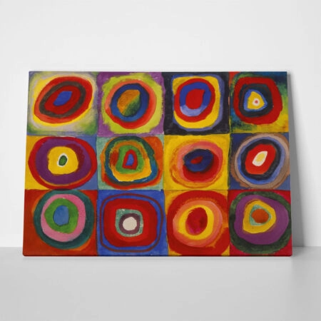 Πινακας σε καμβά KANDINSKY - SQUARES WITH CONCENTRIC CIRCLES - Wassily Kandinsky Sticky 1