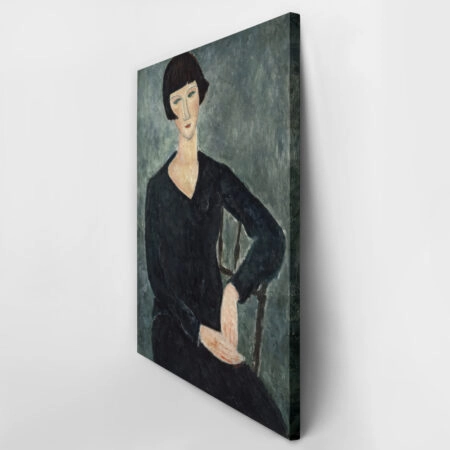 Πινακας σε καμβά MODIGLIANI - WOMAN IN BLUE DRESS - Modigliani Amedeo Sticky 3