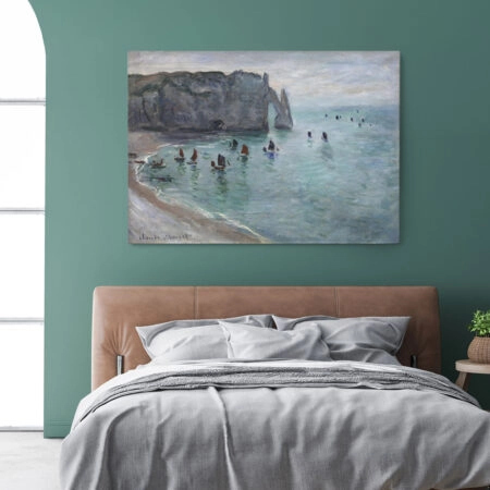 Πινακας σε καμβά MONET - FISHING BOATS LEAVING THE HARBOUR - Monet Claude