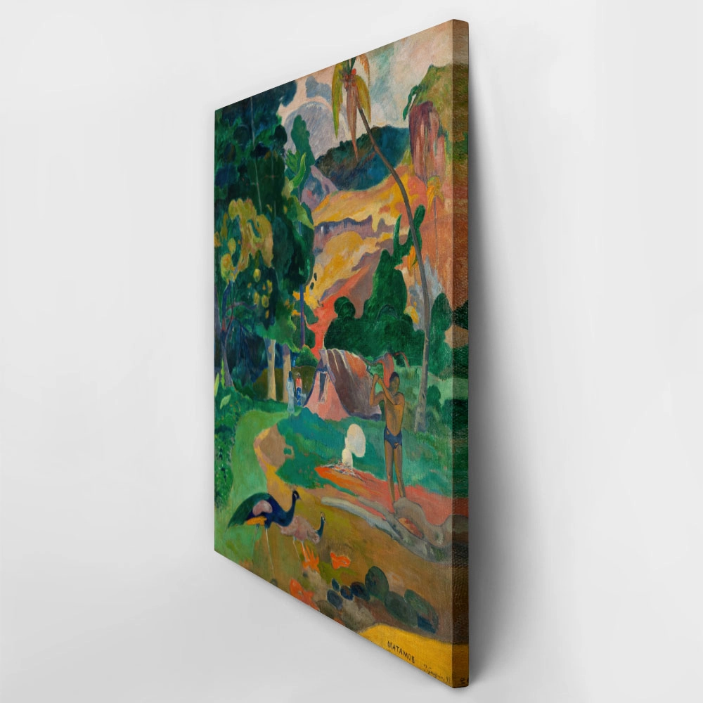 Πινακας σε καμβά PAUL GAUGUIN - LANDSCAPE WITH PEACOCKS