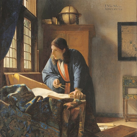 Πίνακας σε καμβά VERMEER - THE GEOGRAPHER - Johannes Vermeer Sticky 6