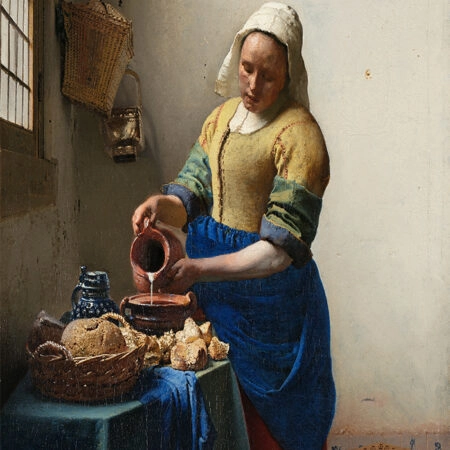 Πινακας σε καμβά VERMEER - THE MILKMAID - Johannes Vermeer Sticky 6