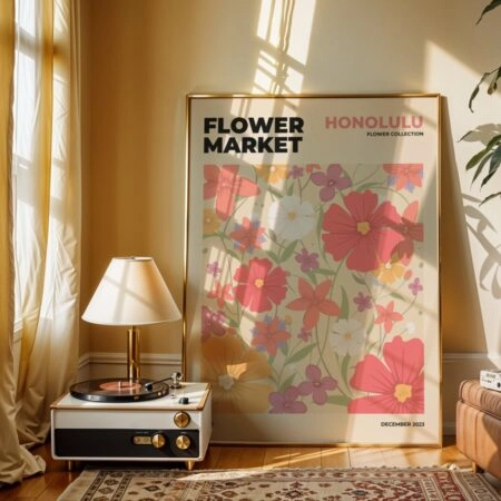 Πόστερ FLOWER MARKET HONOLULU