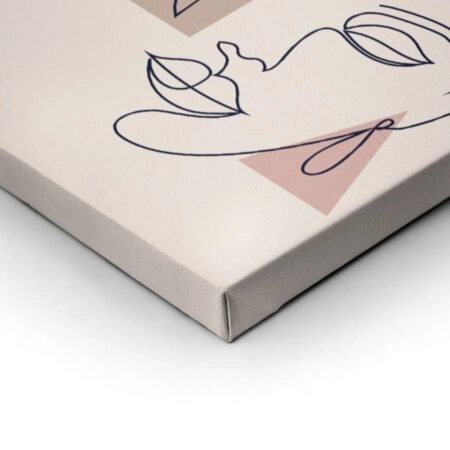 Τετράπτυχος Πινακας σε καμβά PINK ELEGANCE - Πορτραιτα και Φιγουρες Sticky 2