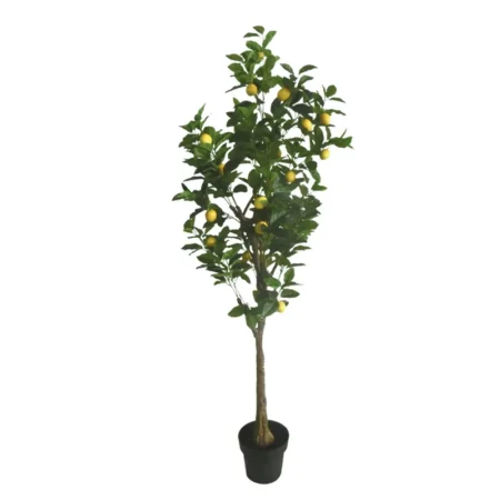 ΤΕΧΝΗΤΟ ΔΕΝΤΡΟ ΛΕΜΟΝΙΑ REAL TOUCH ΣΕ ΚΑΣΠΩ - ΥΨΟΣ 180cm - Τεχνητα Καρποφορα δέντρα Sticky 1
