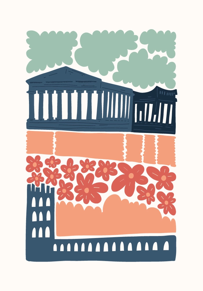 Πόστερ ABSTRACT ATHENS PARTHENON
